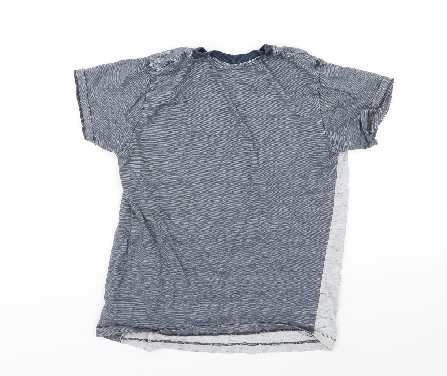 NEXT Boys Blue Striped Jersey Basic T-Shirt Size 10 Years