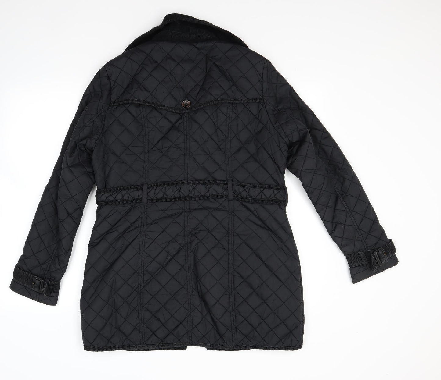 NEXT Womens Black   Quilted Coat Size 14