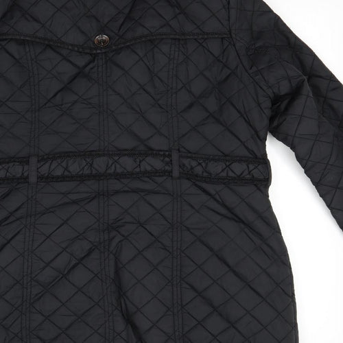 NEXT Womens Black   Quilted Coat Size 14