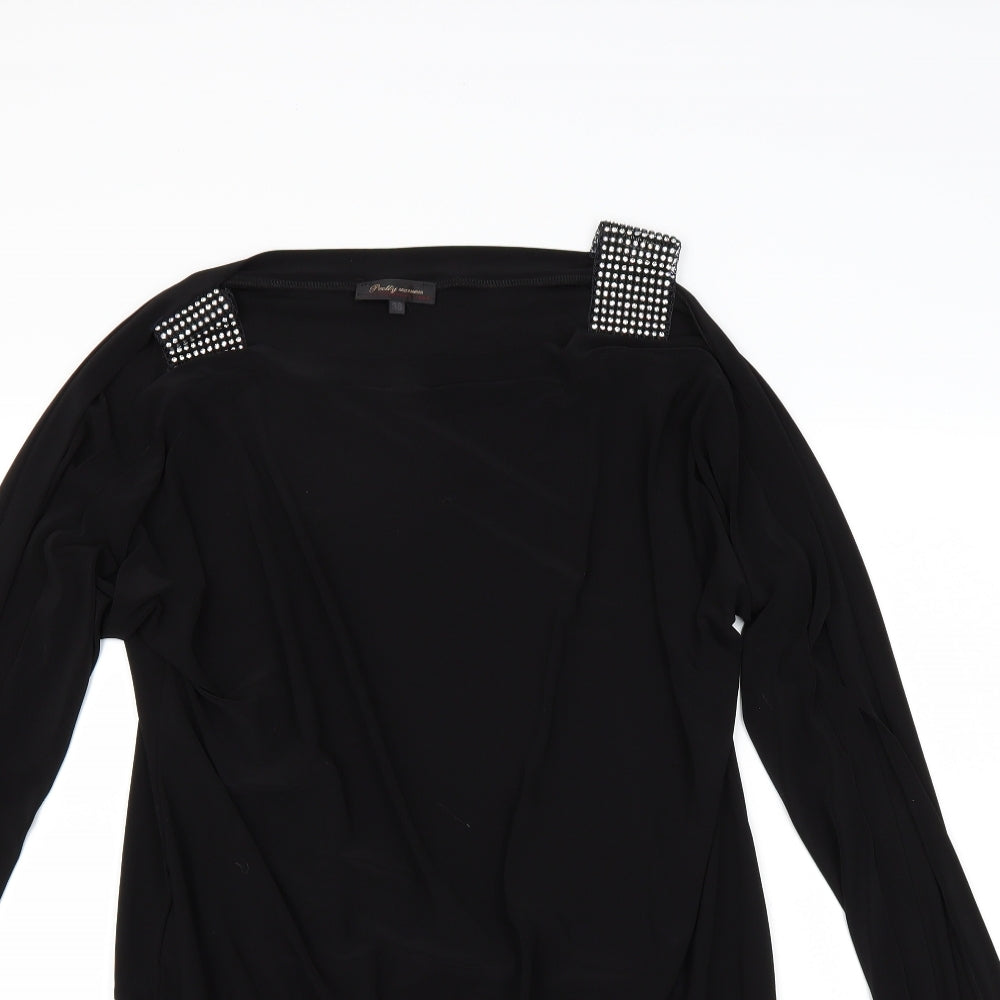 Preworn Womens Black   A-Line  Size 10