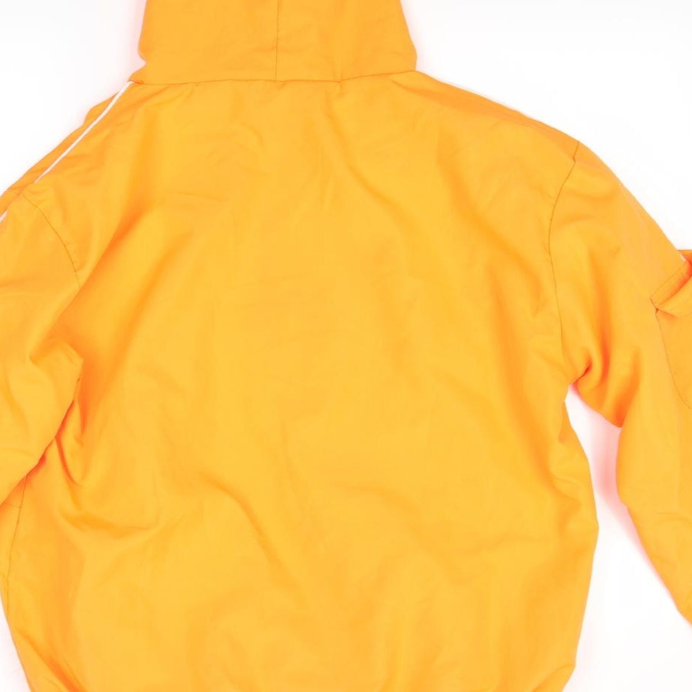 Boohoo Mens Orange   Windbreaker Coat Size M