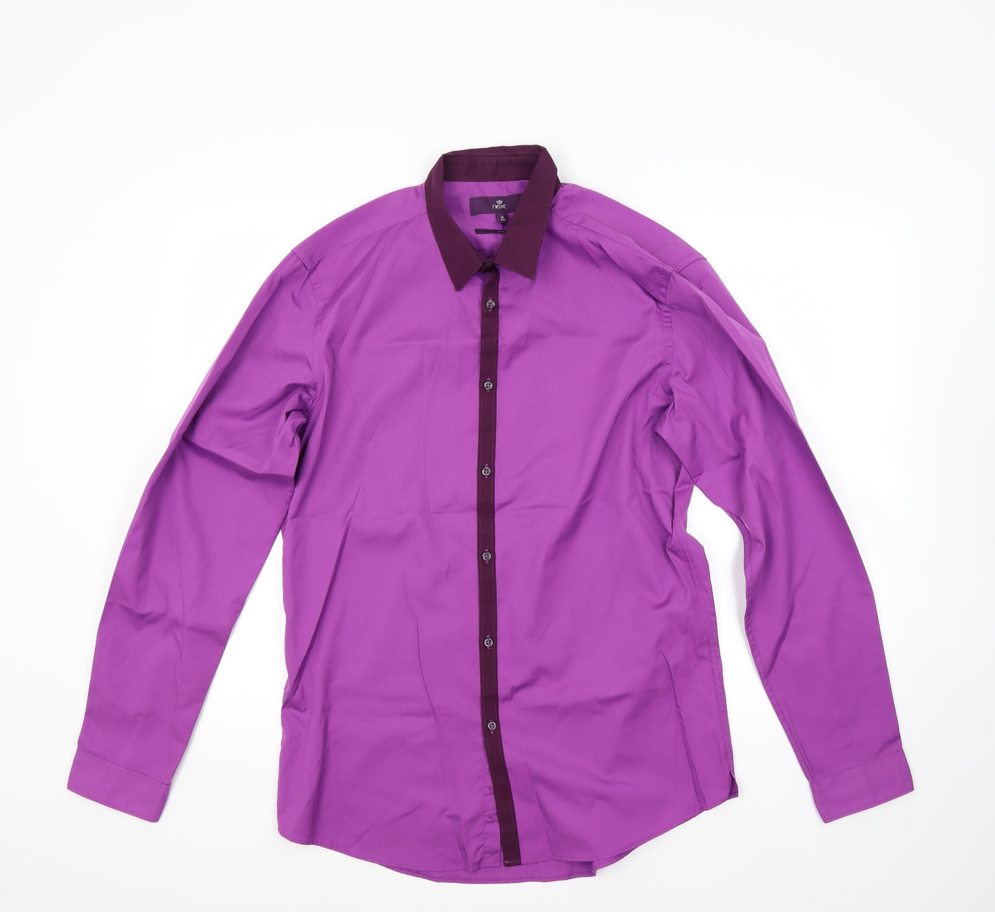 NEXT Mens Purple    Dress Shirt Size 16
