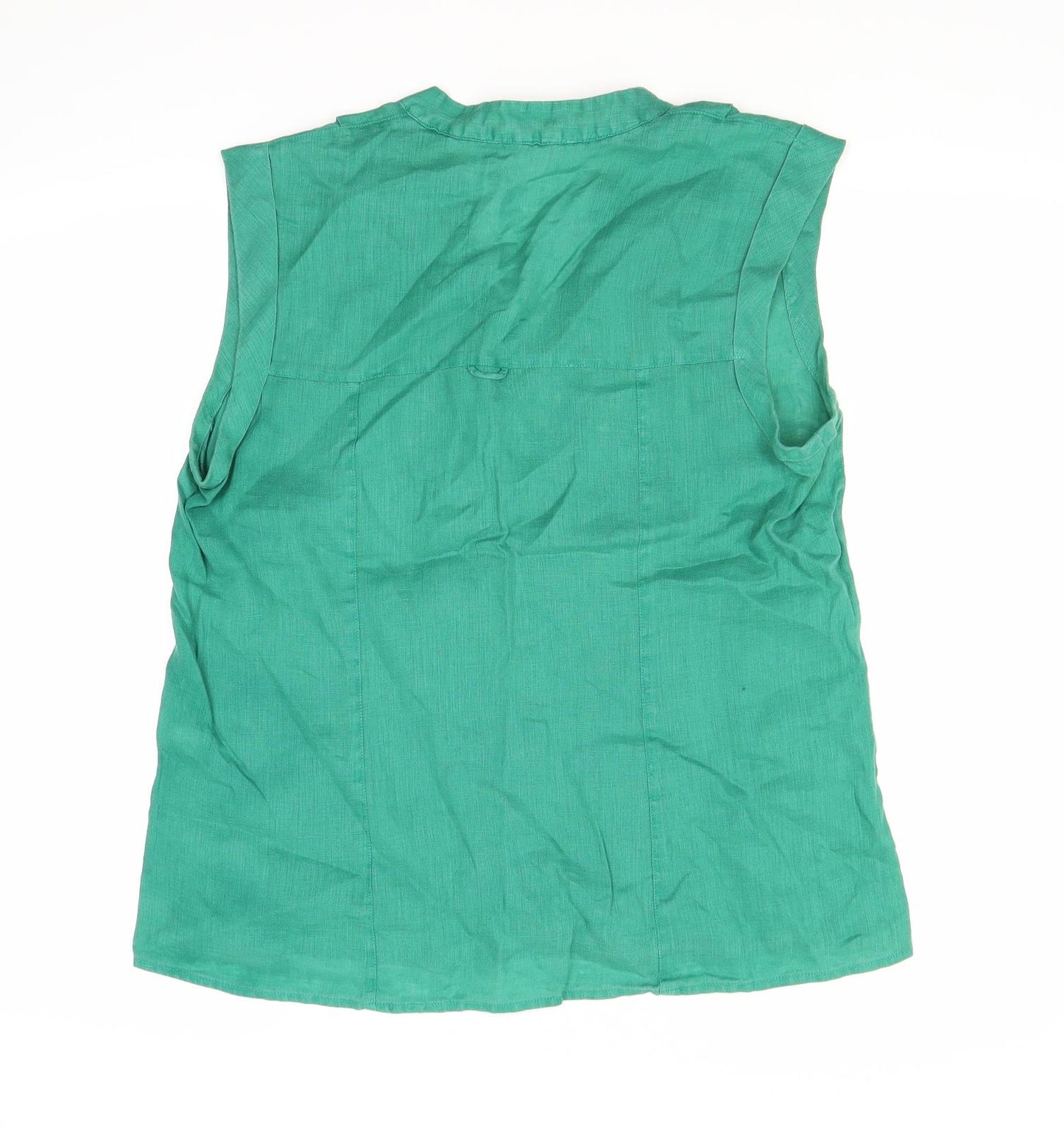 White Stuff Womens Green   Basic Button-Up Size 14