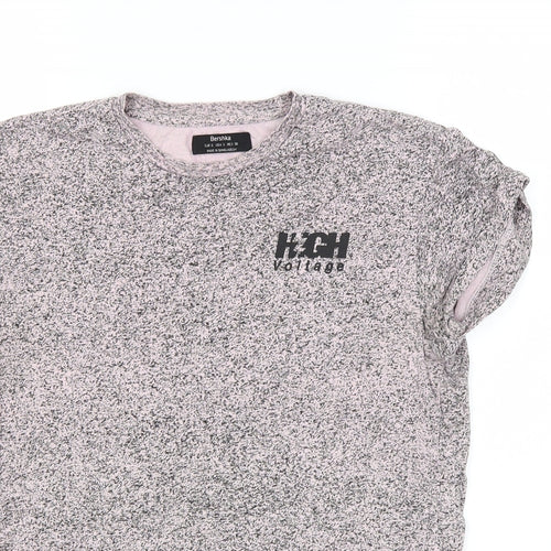 Bershka Mens Pink    T-Shirt Size S