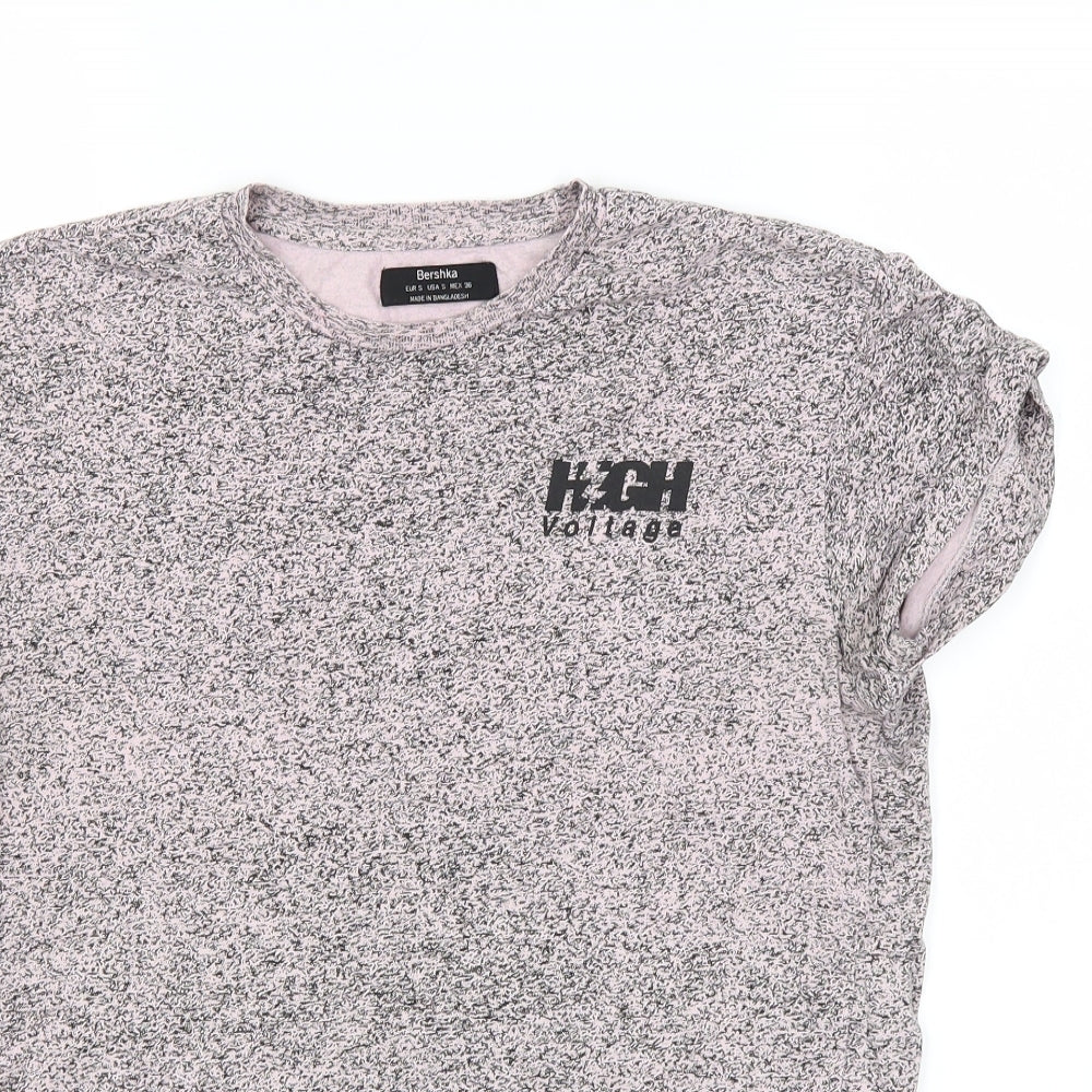 Bershka Mens Pink    T-Shirt Size S