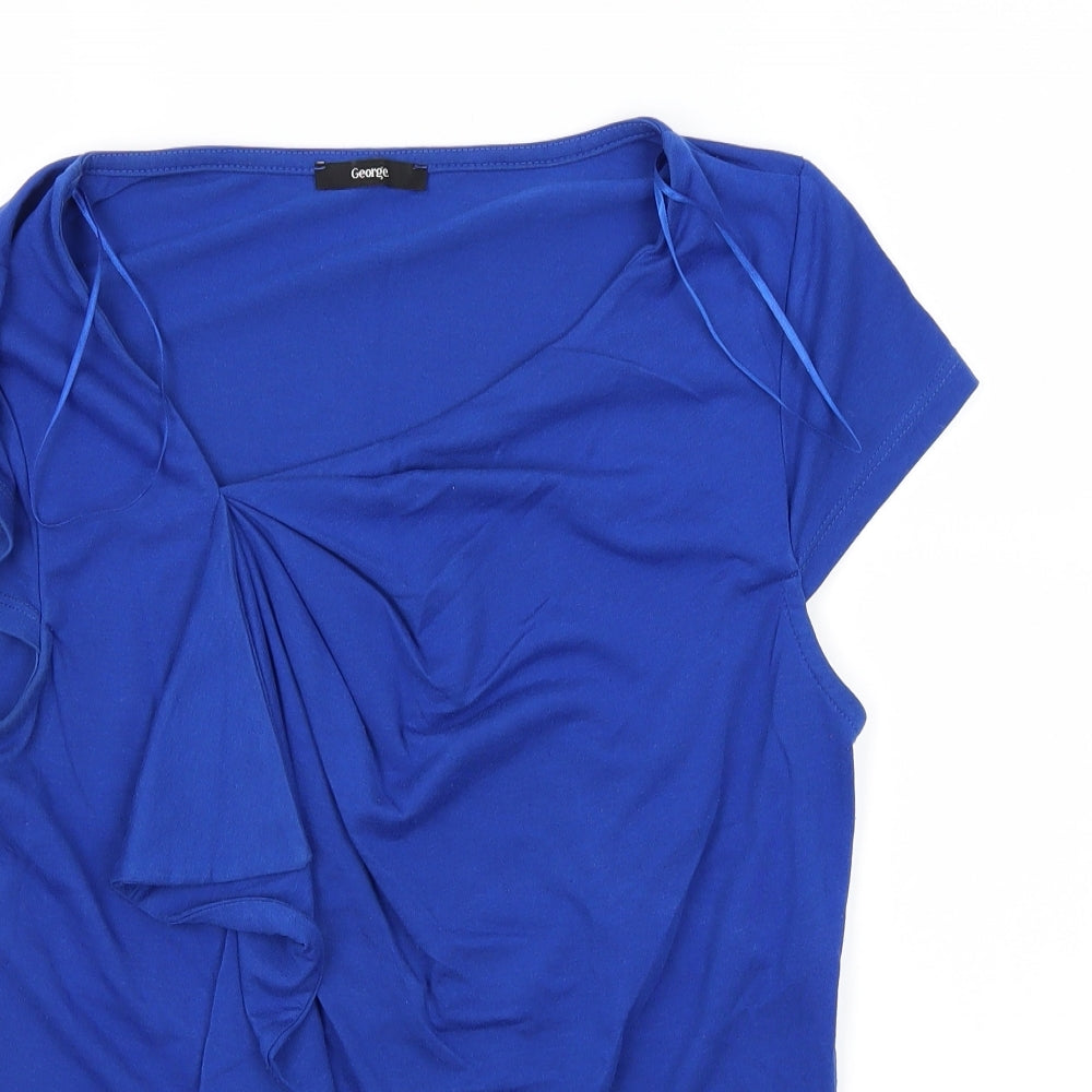 George Womens Blue   Basic T-Shirt Size 14