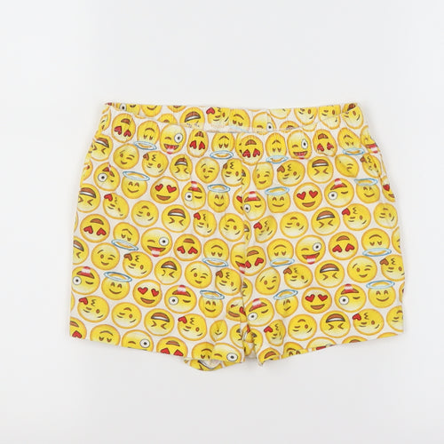 F&F Girls Yellow   Cut-Off Shorts Size 9-10 Years