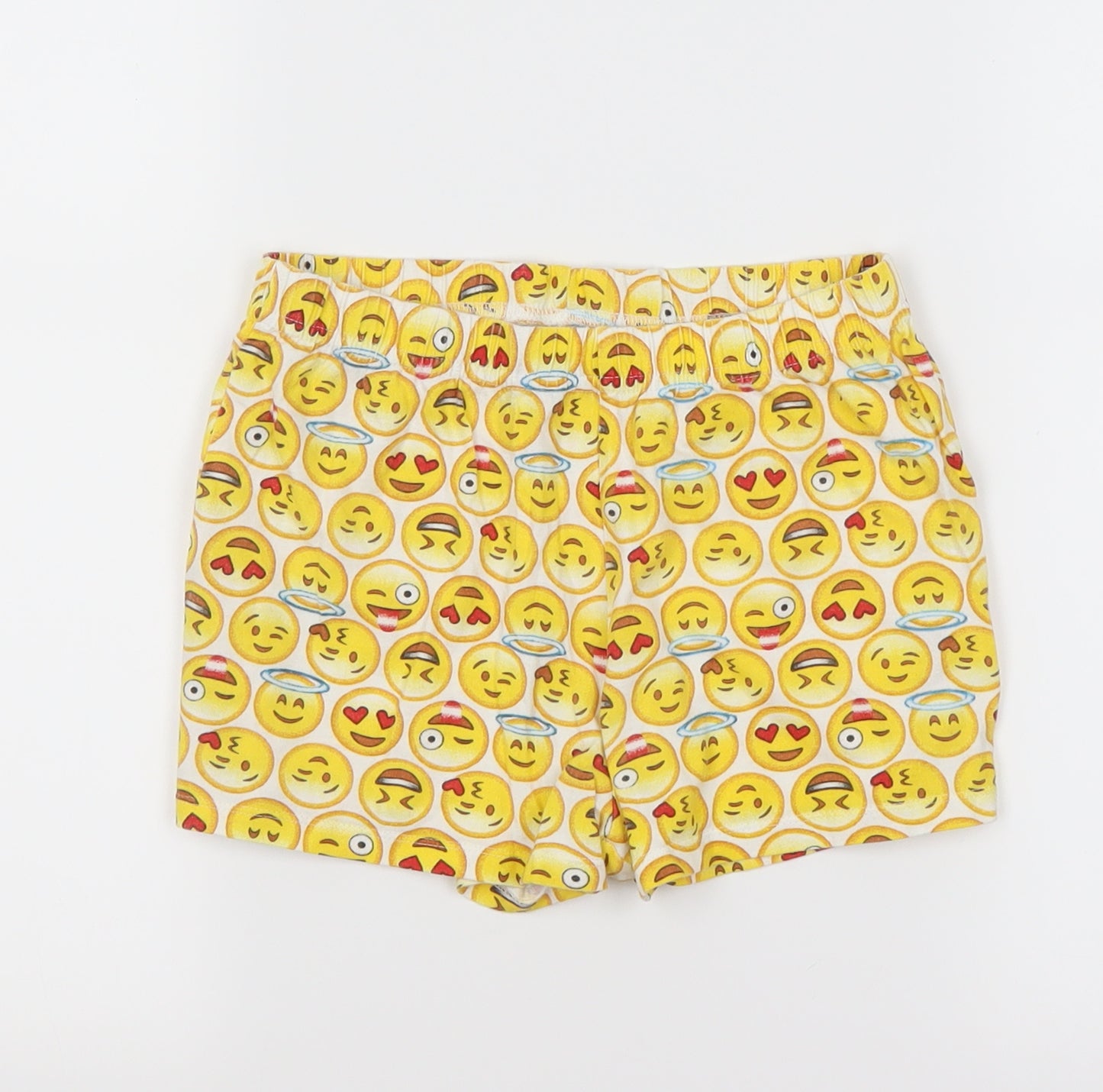 F&F Girls Yellow   Cut-Off Shorts Size 9-10 Years