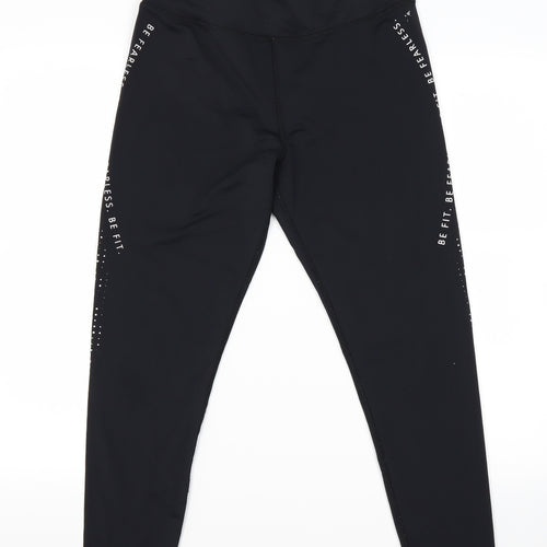Preworn Womens Black   Jogger Leggings Size M L25 in