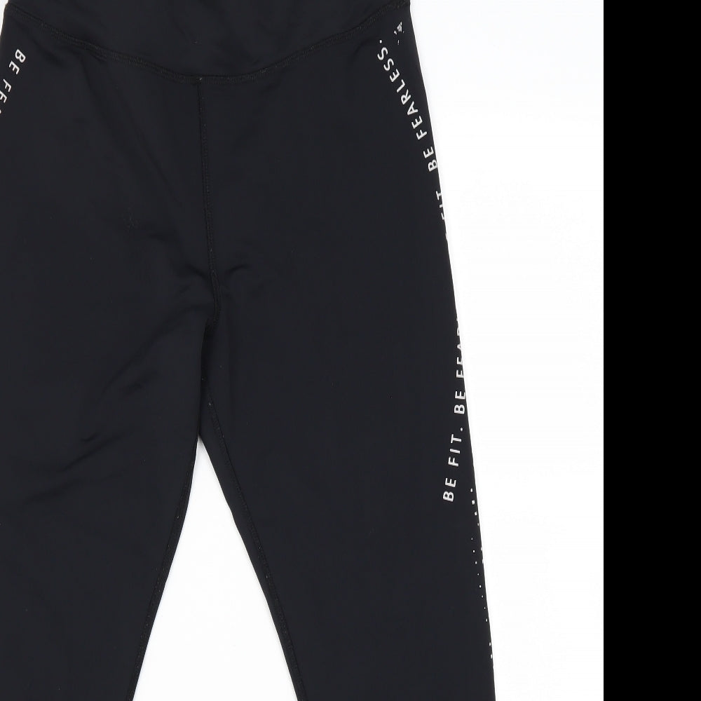 Preworn Womens Black   Jogger Leggings Size M L25 in