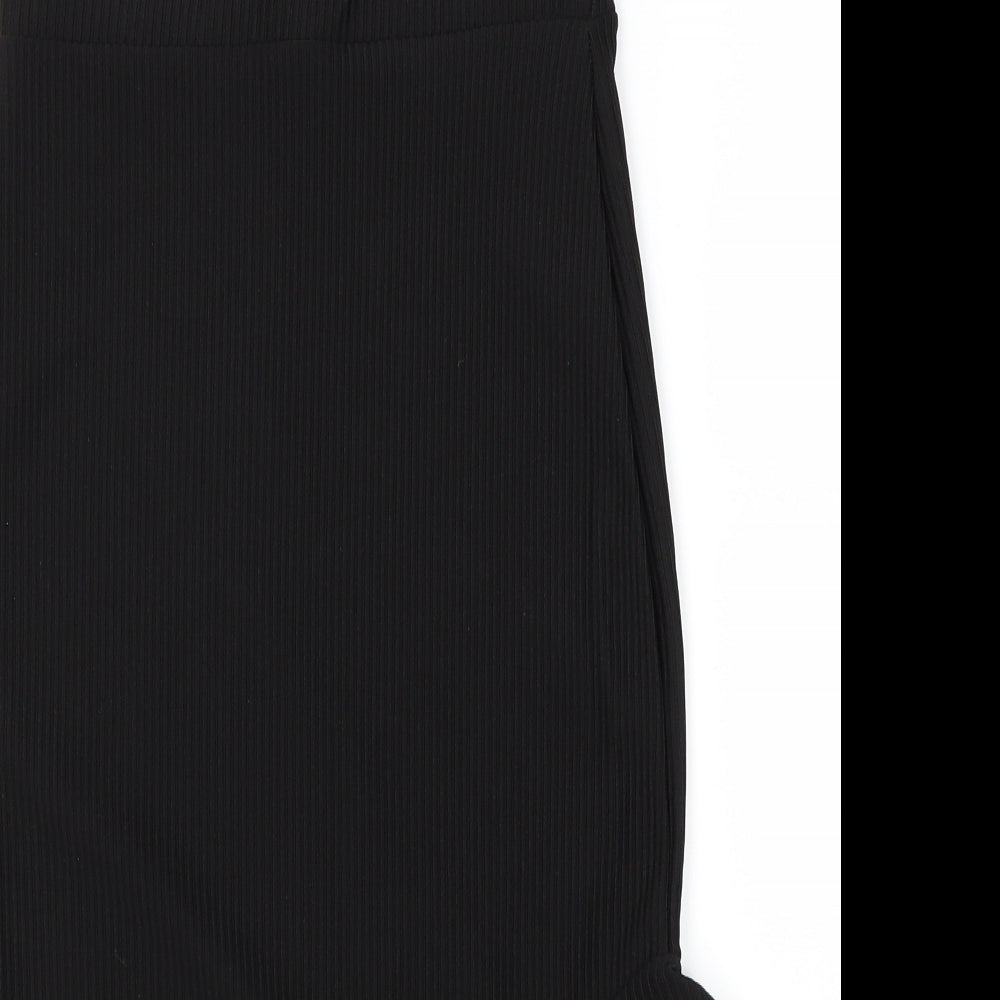 PRETTYLITTLETHING Womens Black   Bandage Skirt Size 8