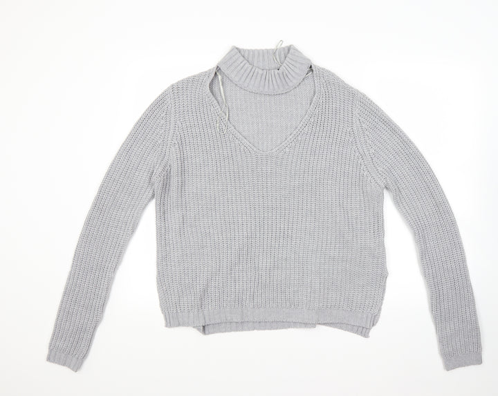 Brave Soul Womens Grey   Pullover Jumper Size 14