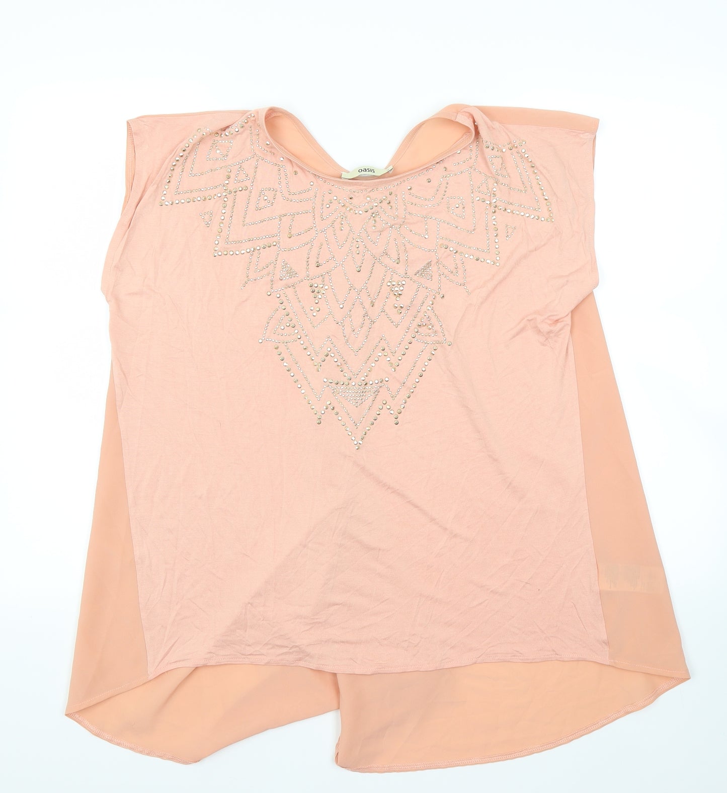 Oasis Womens Orange   Basic Blouse Size M