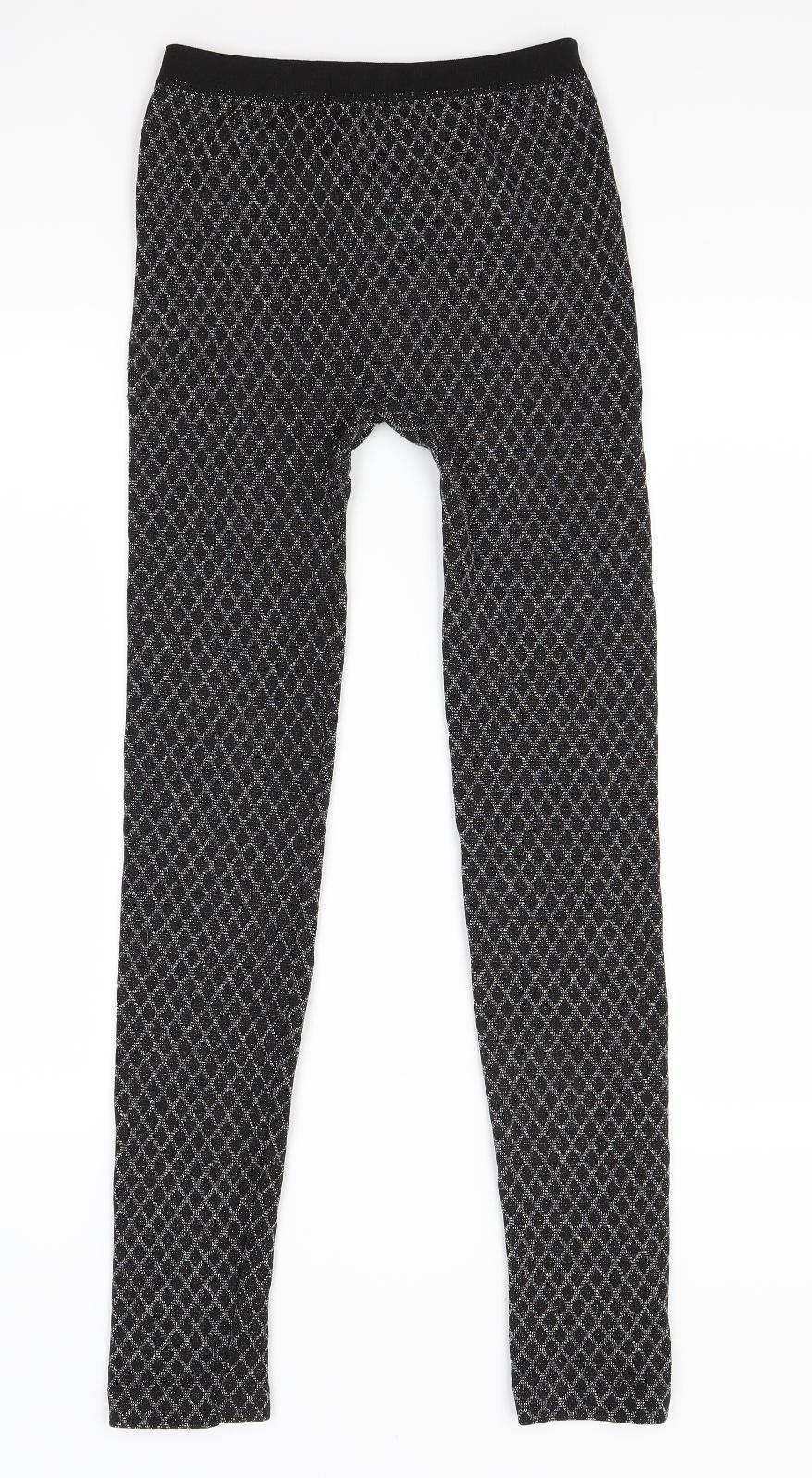 QED London Womens Silver   Jogger Leggings Size M L27 in