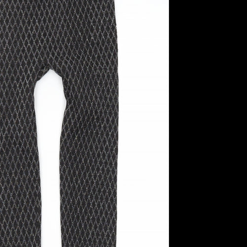 QED London Womens Silver   Jogger Leggings Size M L27 in