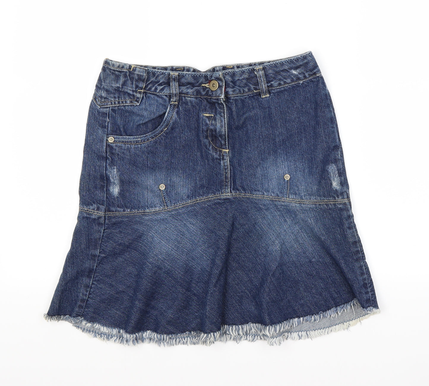 girls boutique Girls Blue  Denim A-Line Skirt Size 13 Years