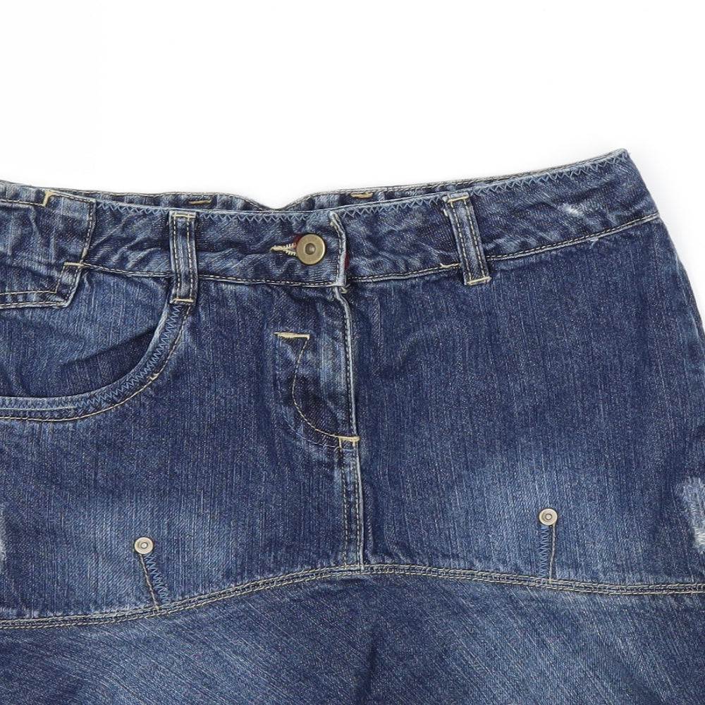 girls boutique Girls Blue  Denim A-Line Skirt Size 13 Years