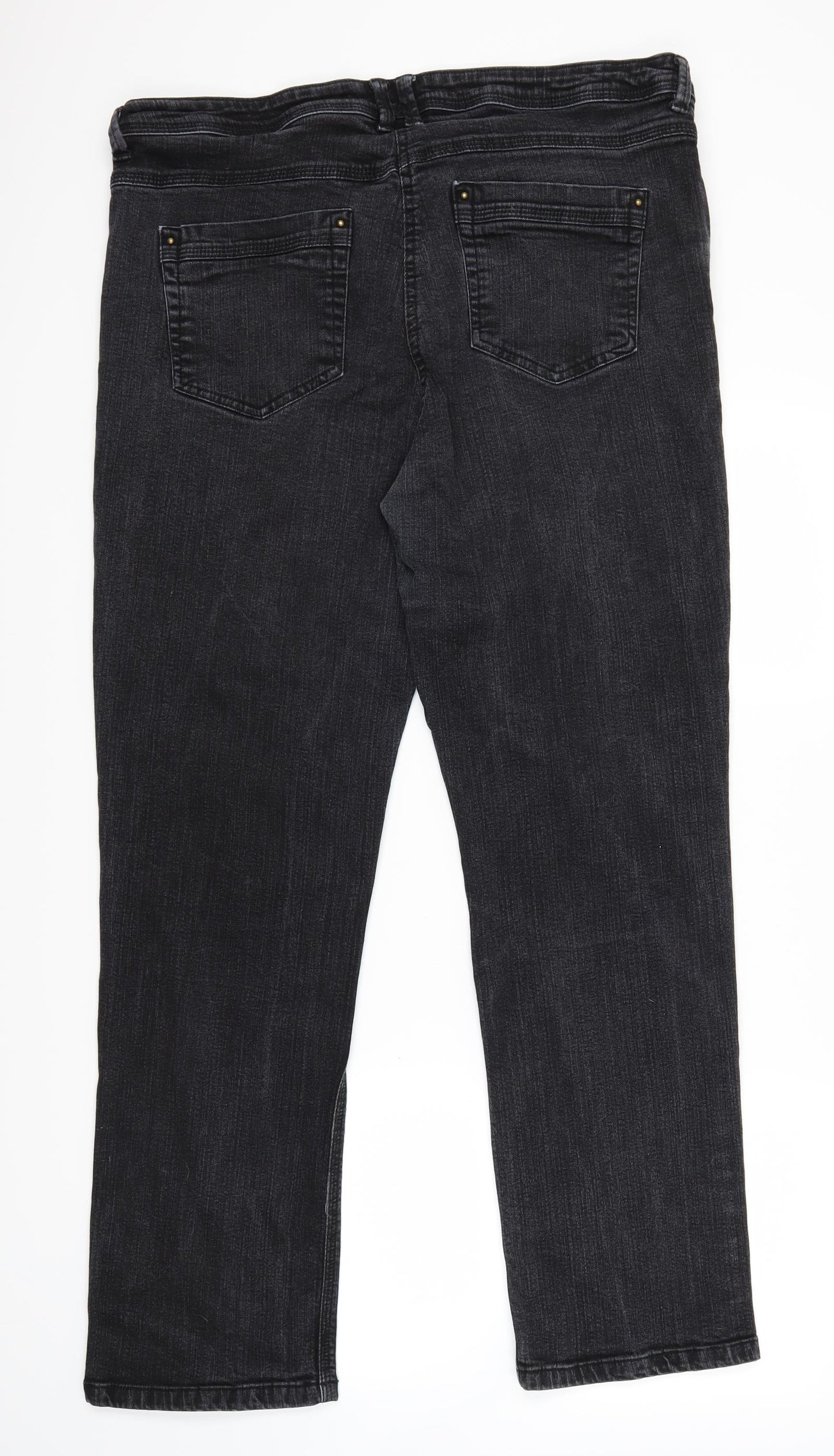 Dream Jeans Womens Black  Denim Straight Jeans Size 20 L29 in