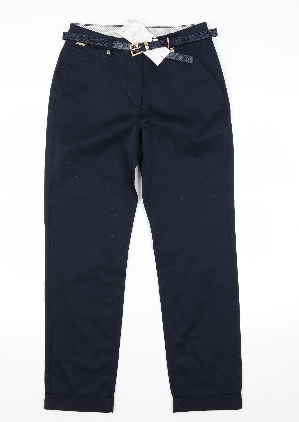 Per Una Womens Blue   Trousers  Size 8 L27 in
