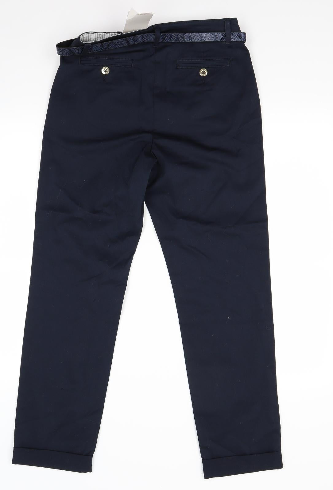 Per Una Womens Blue   Trousers  Size 8 L27 in