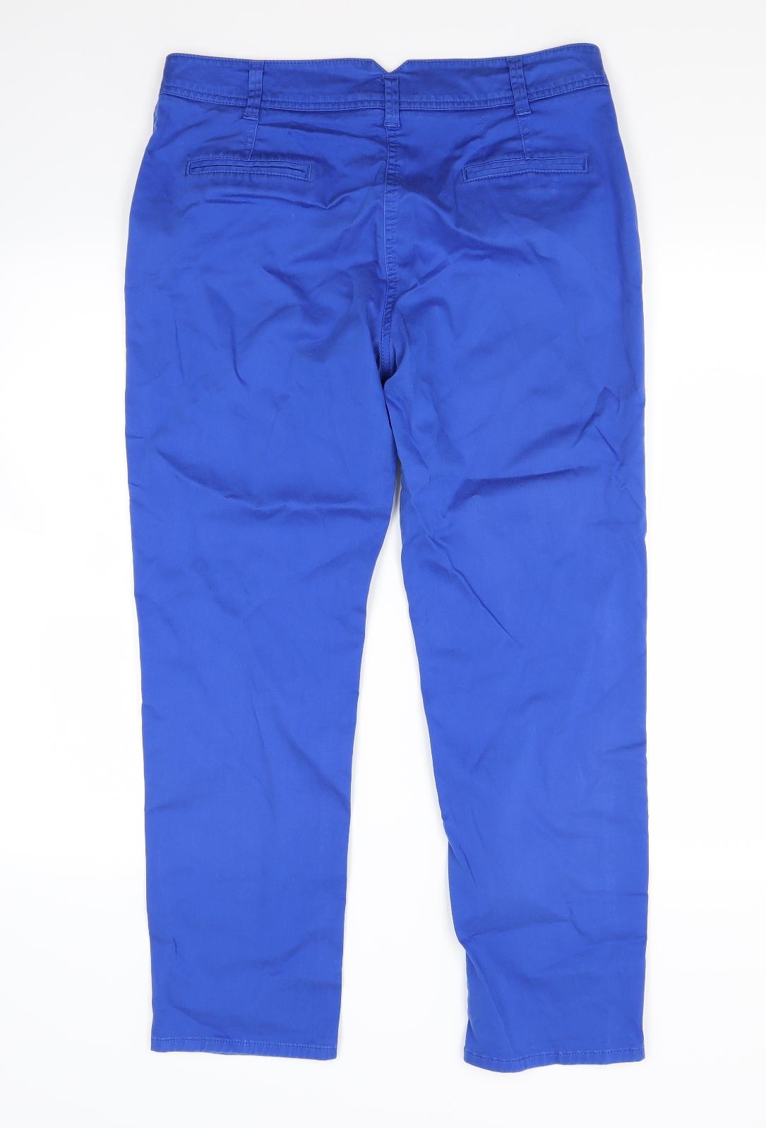 Per Una Womens Blue   Trousers  Size 12 L27 in