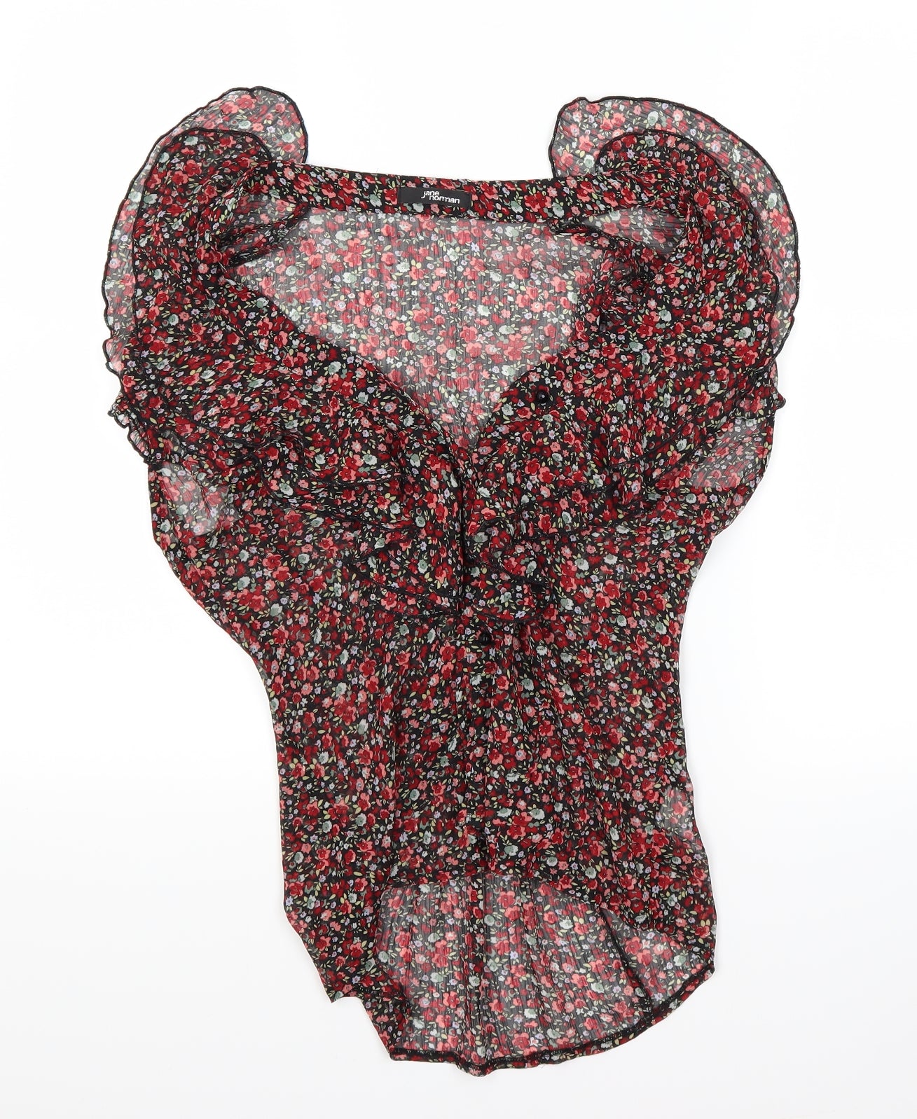 Jane Norman Womens Multicoloured Floral  Basic Blouse Size 14