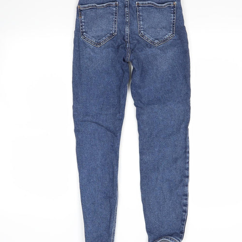 Preworn Womens Blue  Denim Skinny Jeans Size 8 L27 in