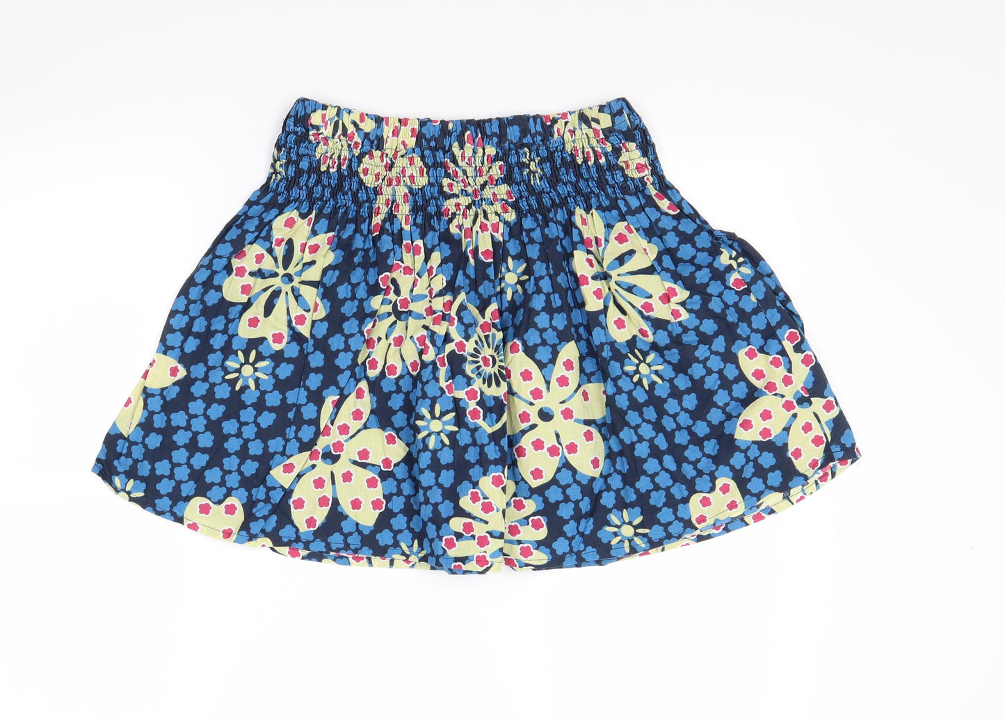 Papaya Womens Blue Floral  Mini Skirt Size 8
