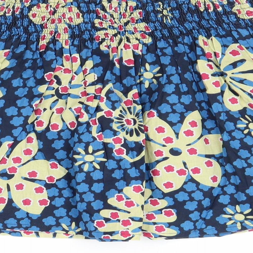 Papaya Womens Blue Floral  Mini Skirt Size 8