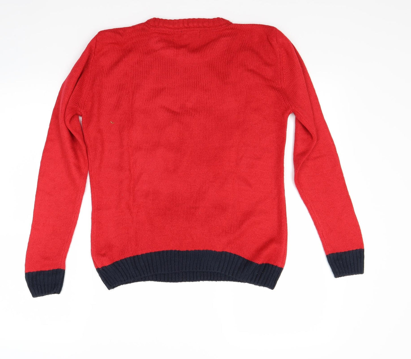 George Boys Red   Pullover Jumper Size 9-10 Years  - Christmas  Jumper