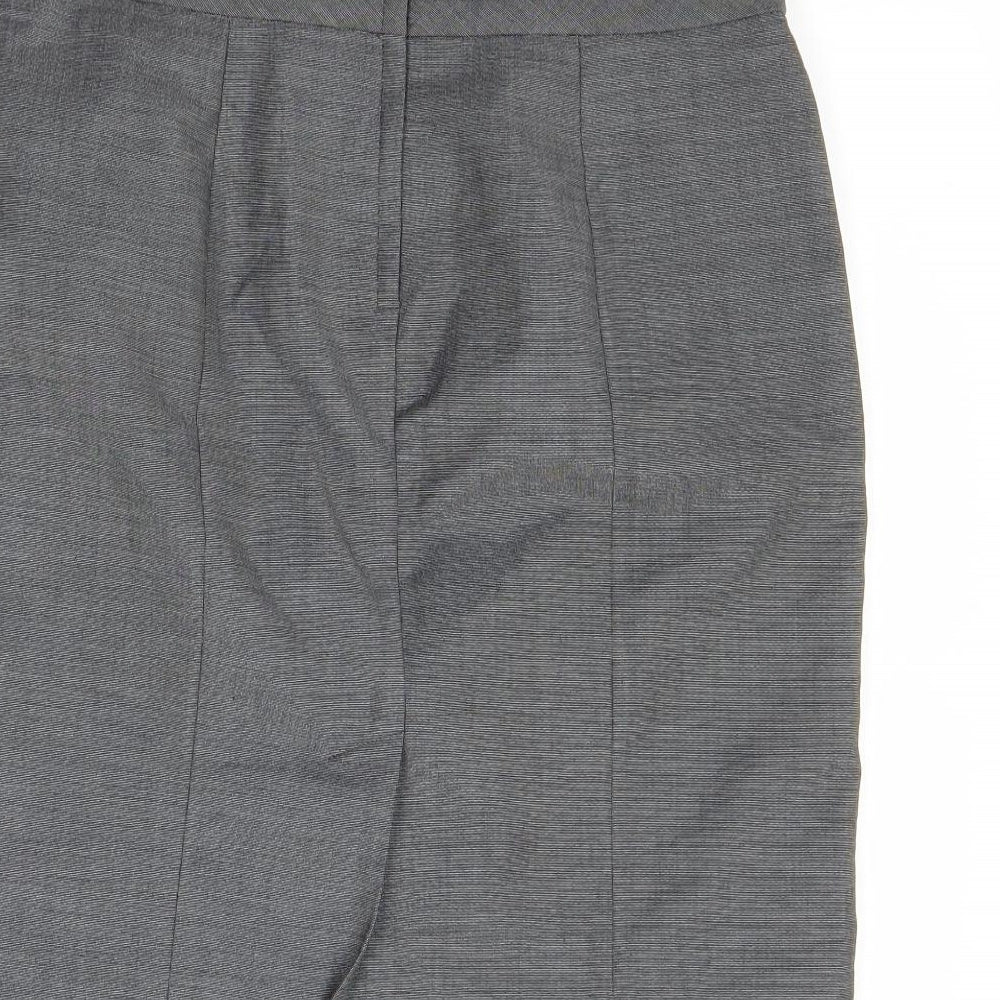 H&M Womens Grey   A-Line Skirt Size 8