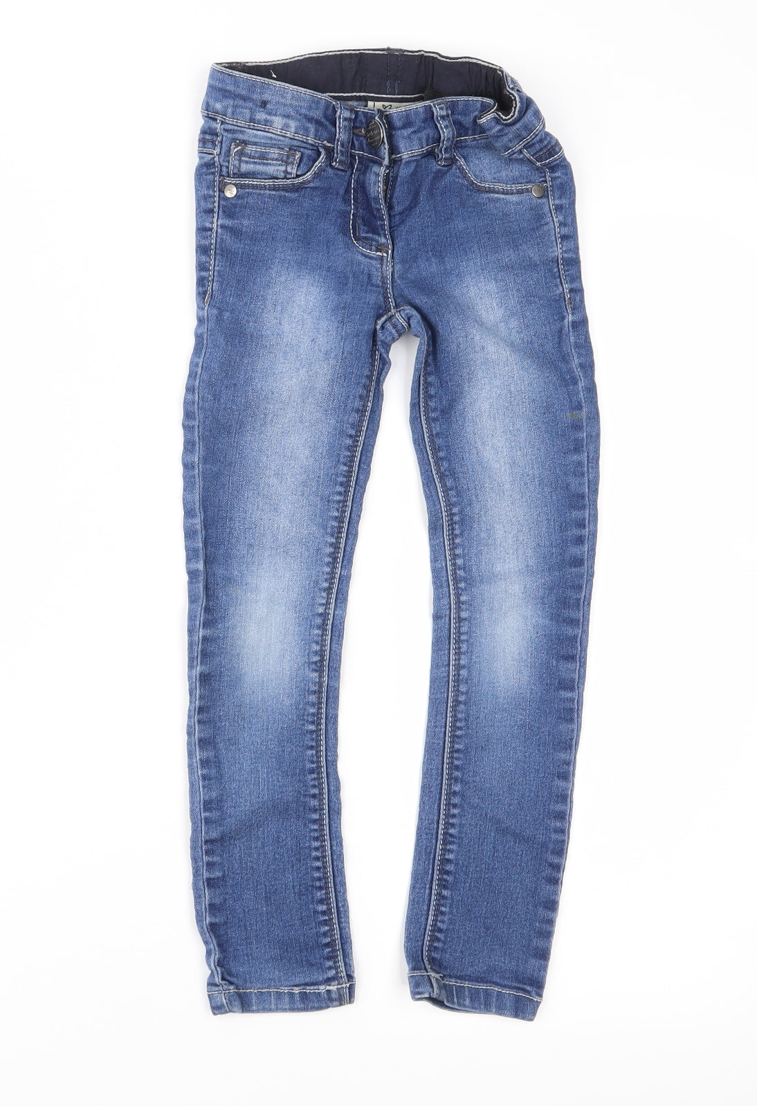 NEXT Girls Blue  Denim Skinny Jeans Size 6 Years