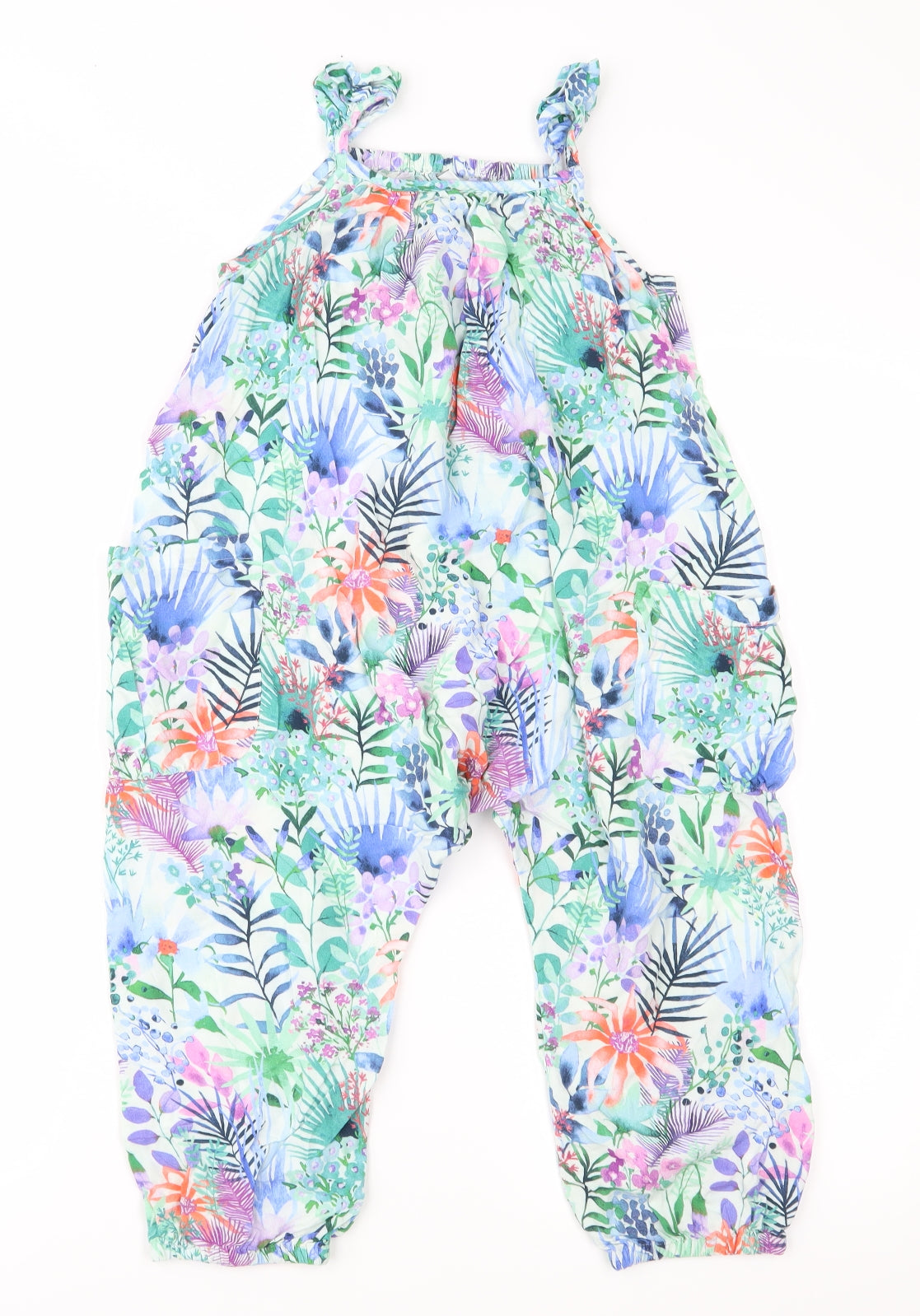 NEXT Girls Multicoloured Flecked  Jumpsuit One-Piece Size 4-5 Years