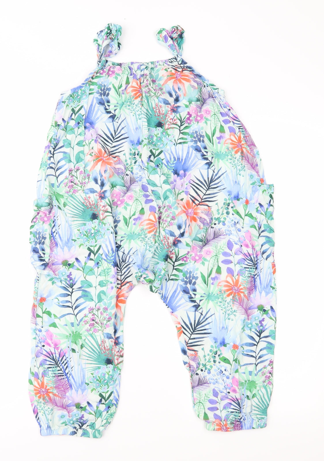 NEXT Girls Multicoloured Flecked  Jumpsuit One-Piece Size 4-5 Years