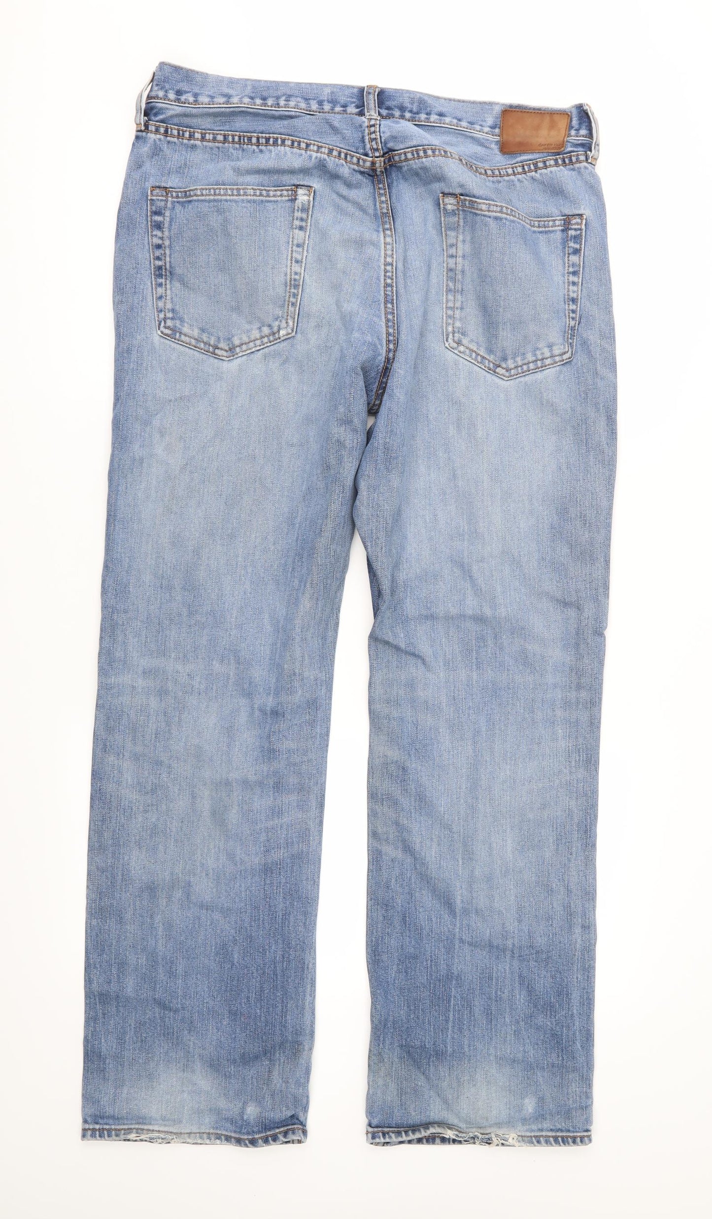 Gap Mens Blue  Denim Straight Jeans Size 36 in L32 in