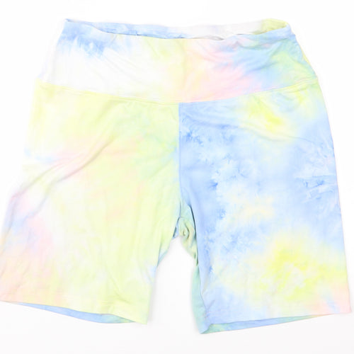 WallFlower Jeans Womens Multicoloured   Compression Shorts Size XL - Tie dye