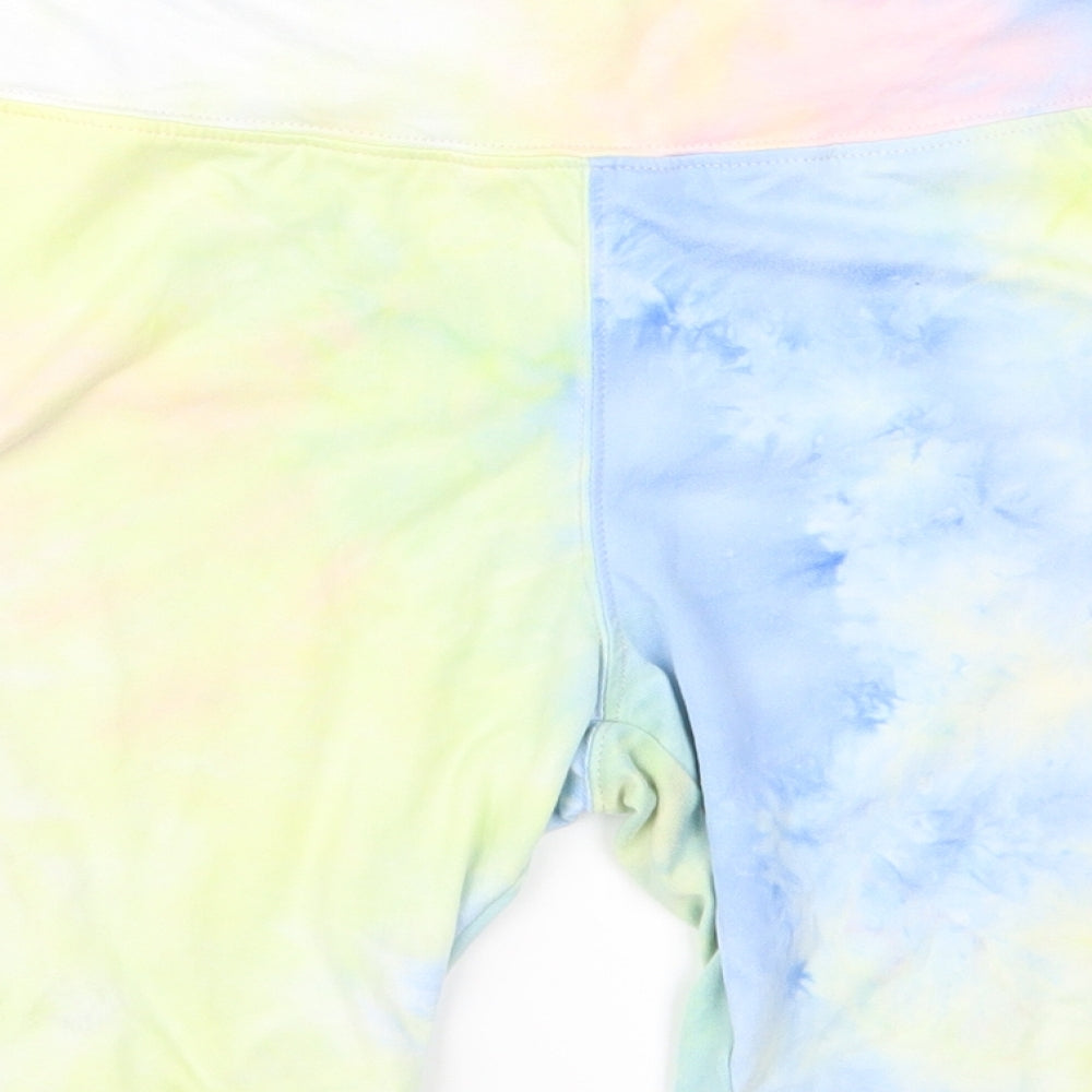 WallFlower Jeans Womens Multicoloured   Compression Shorts Size XL - Tie dye