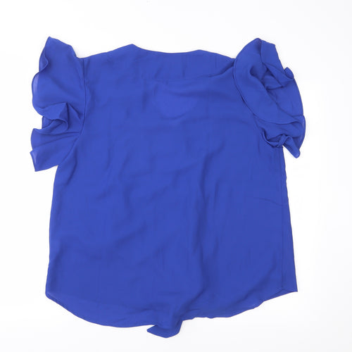 Preworn Womens Blue   Basic Blouse Size XL