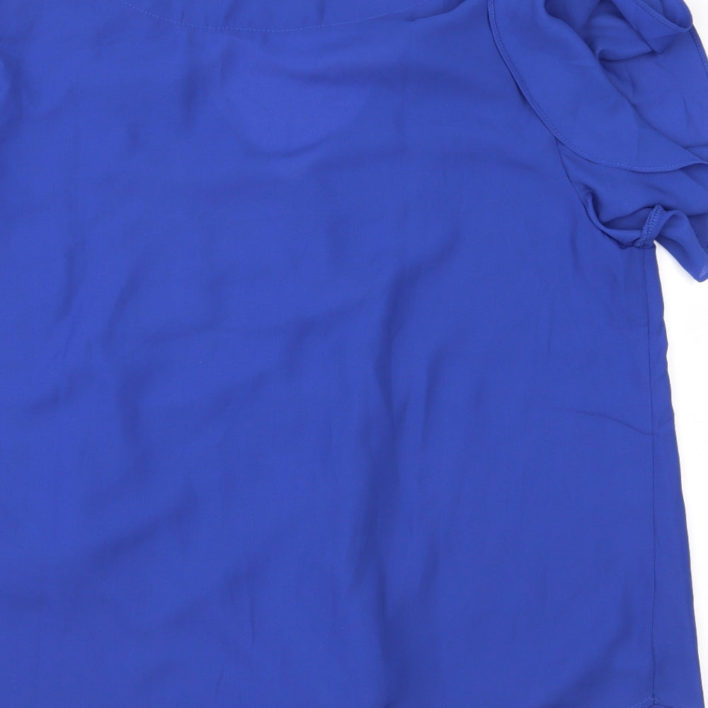 Preworn Womens Blue   Basic Blouse Size XL
