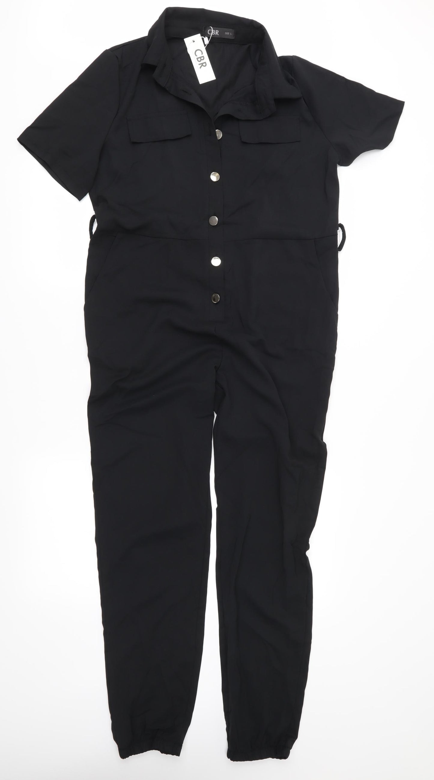 CBR Womens Black   Jumpsuit One-Piece Size L L26 in