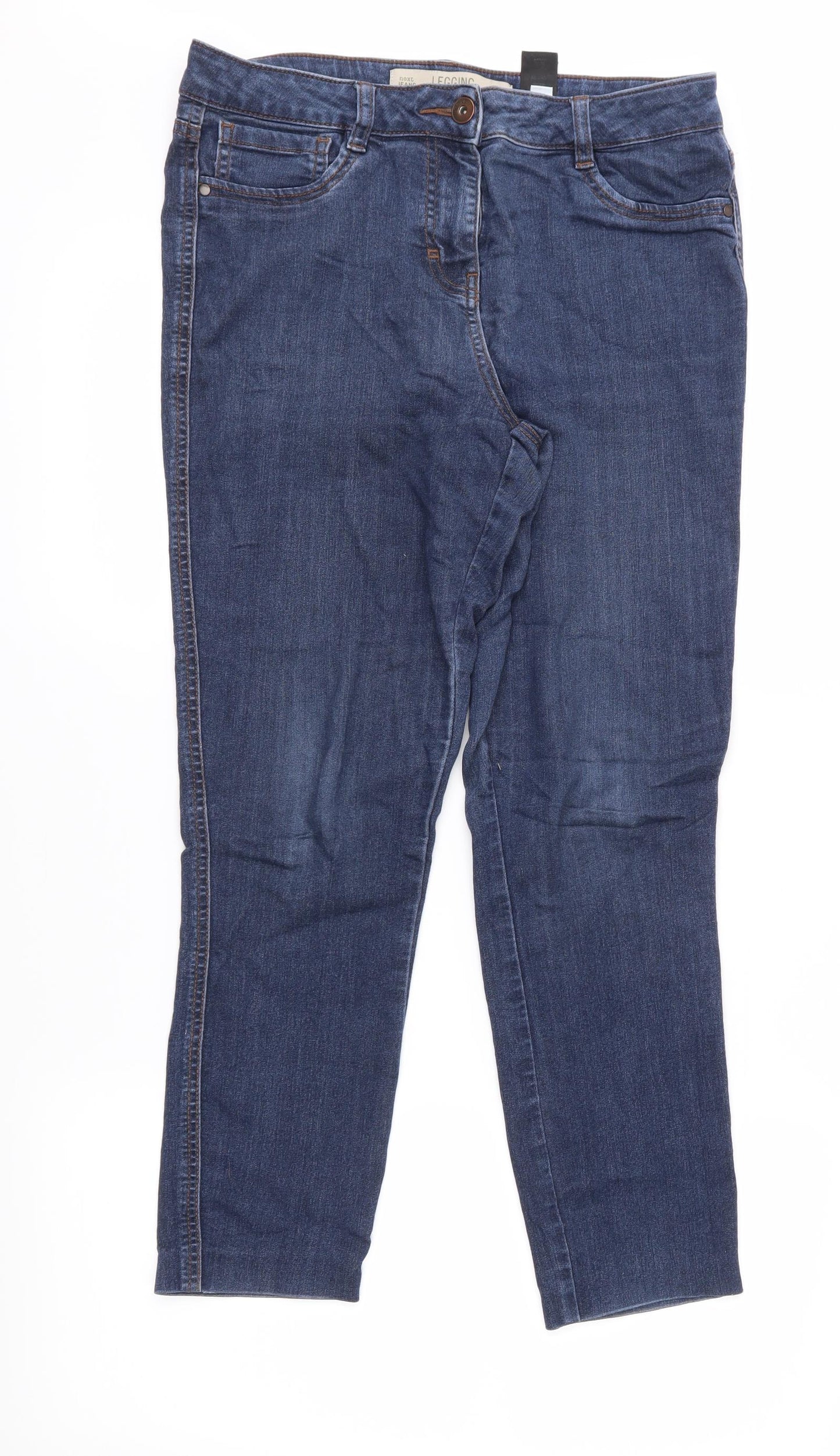 NEXT Womens Blue  Denim Cropped Jeans Size 10 L26 in