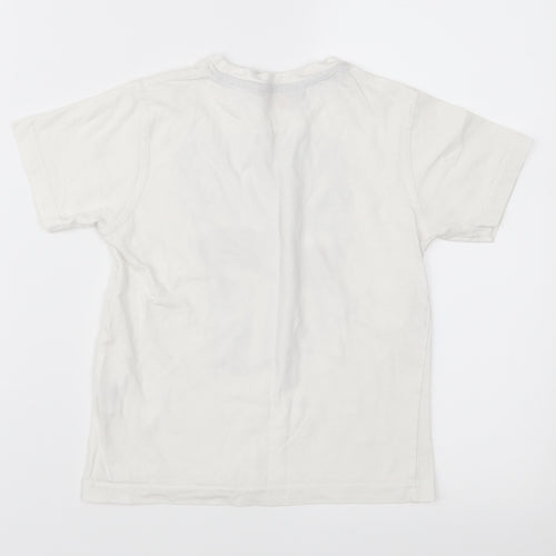 Ben Sherman Boys White  Jersey Basic T-Shirt Size 6-7 Years
