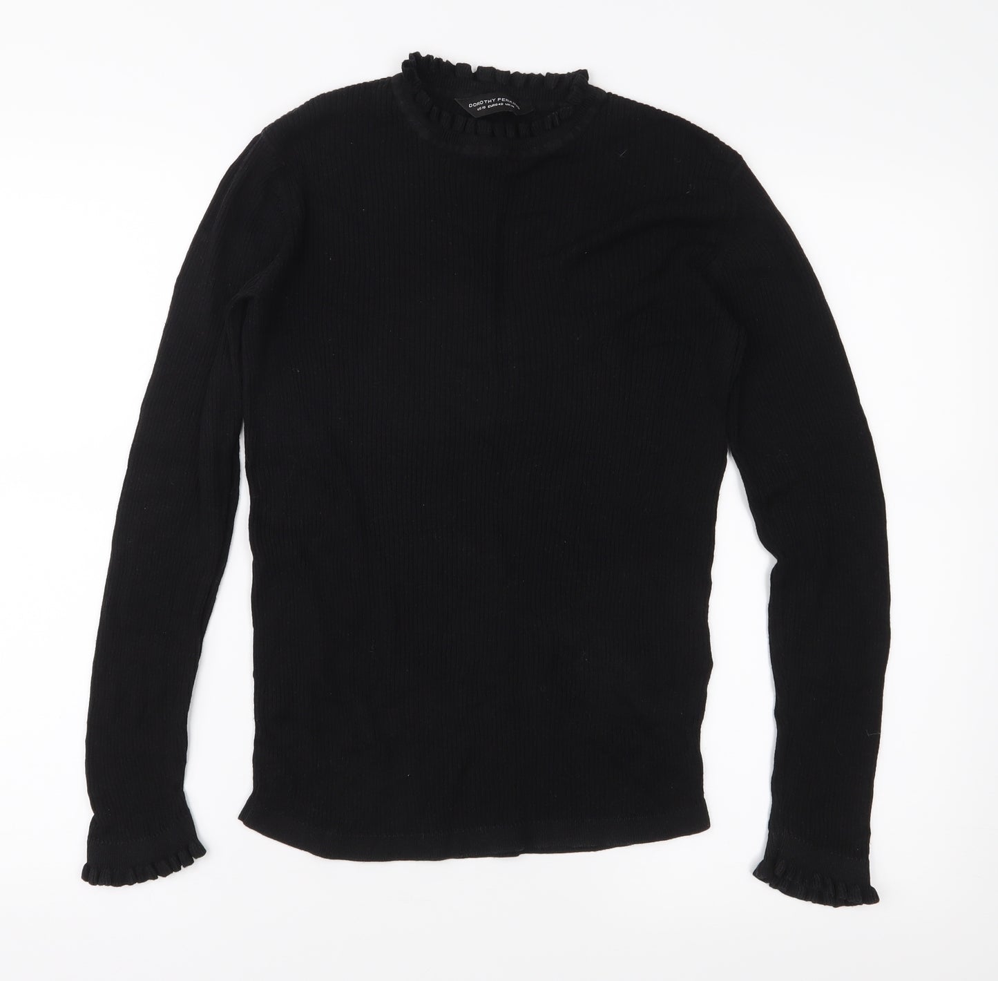 Dorothy Perkins Womens Black  Knit Pullover Jumper Size 14
