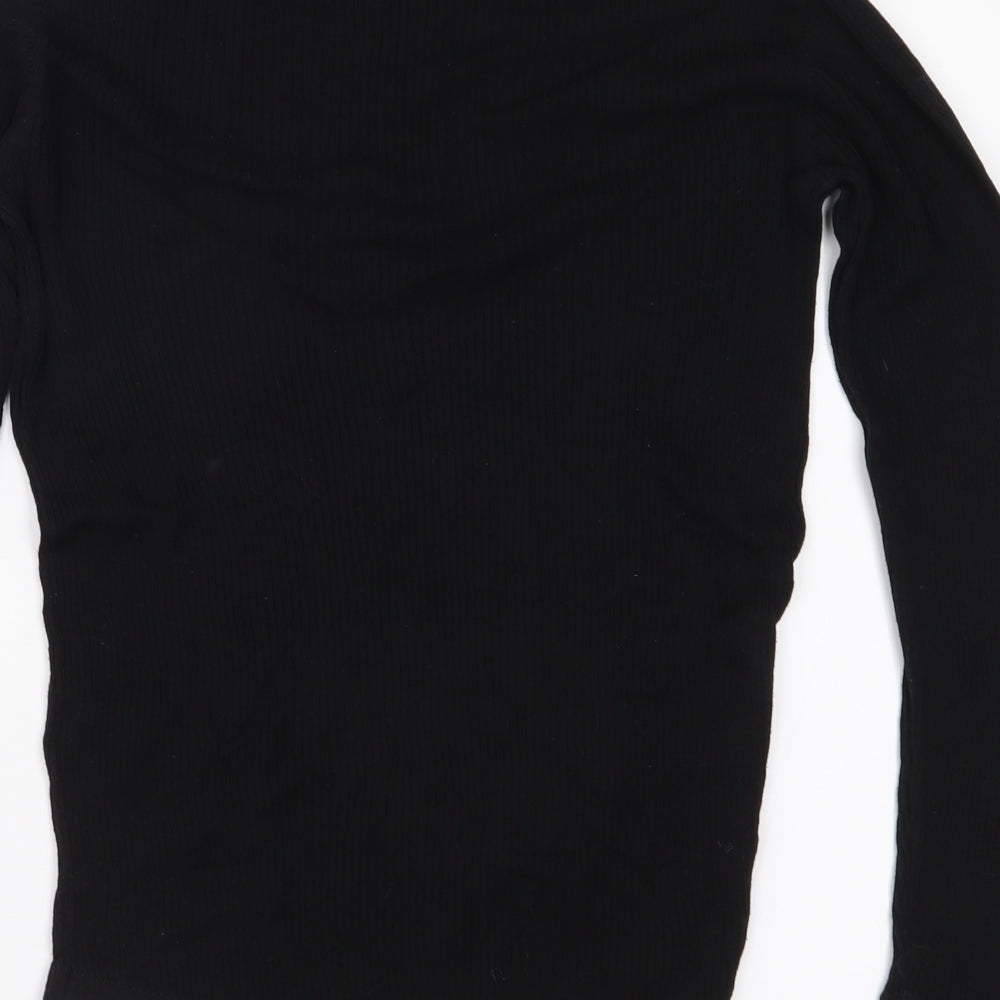 Dorothy Perkins Womens Black  Knit Pullover Jumper Size 14