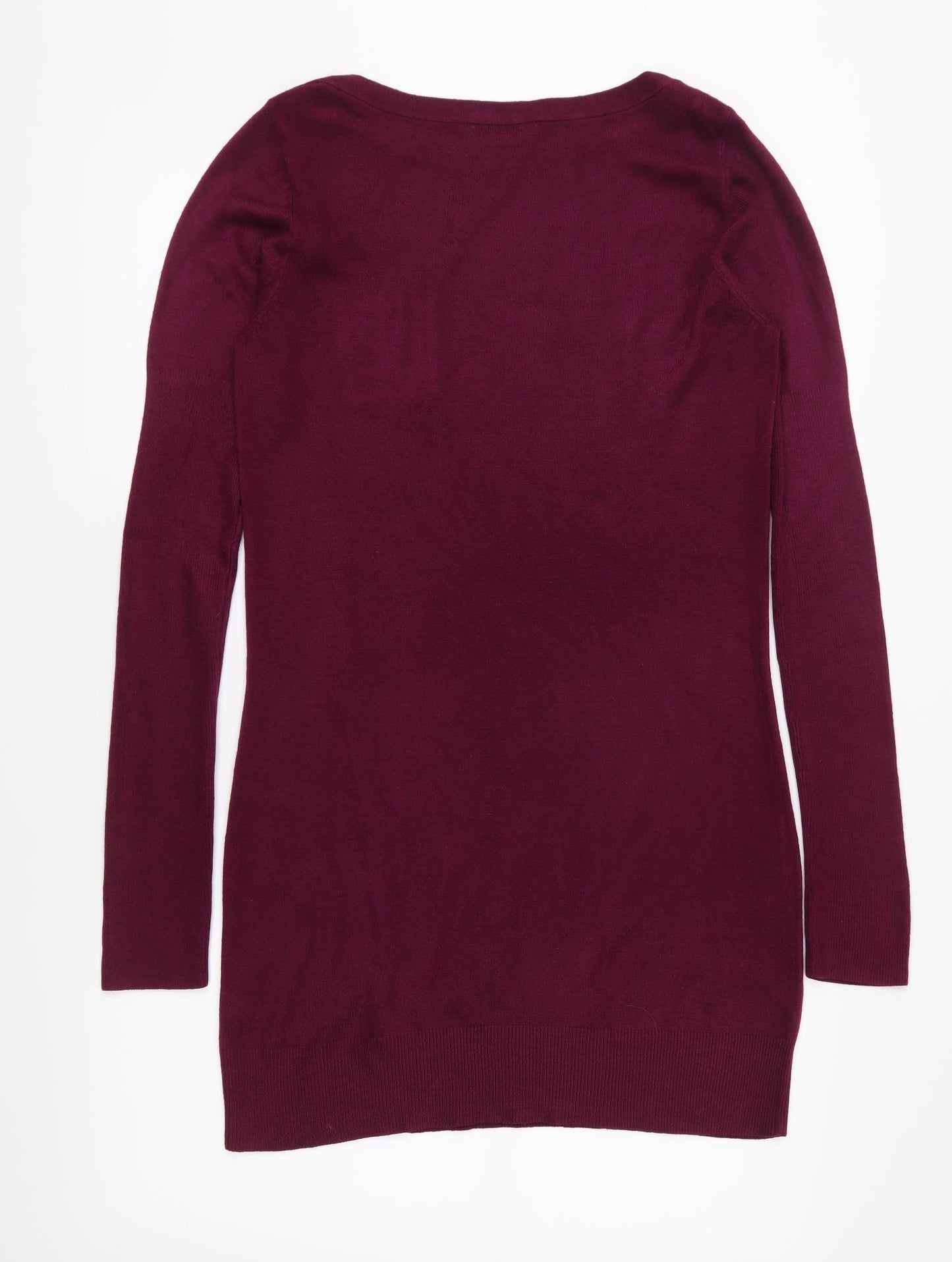 Dorothy Perkins Womens Purple  Knit Jumper Dress  Size 8