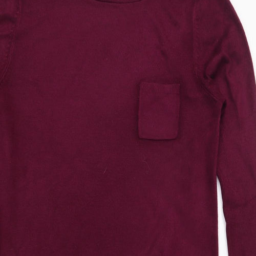Dorothy Perkins Womens Purple  Knit Jumper Dress  Size 8