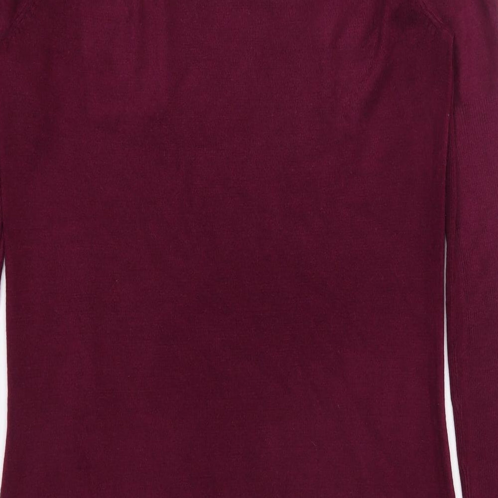 Dorothy Perkins Womens Purple  Knit Jumper Dress  Size 8