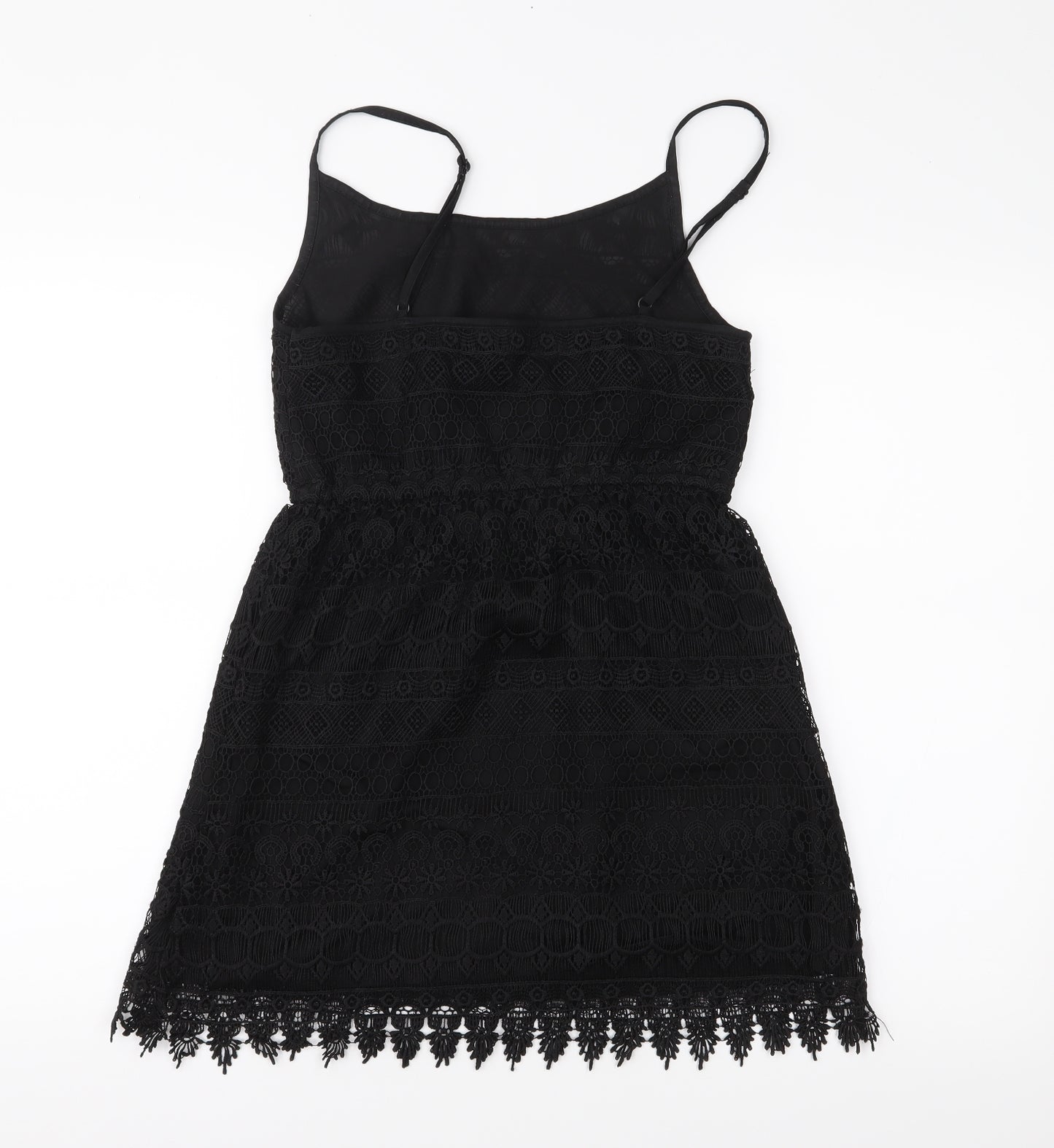 H&M Womens Black  Lace Slip Dress  Size S