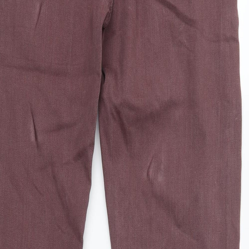 Red Herring Mens Brown  Denim Straight Jeans Size 32 in L33 in