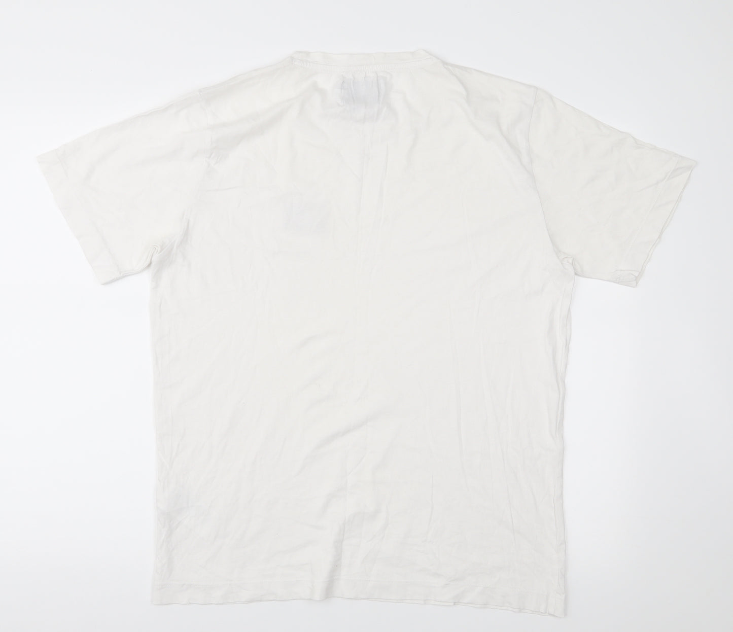 Calvin Klein Mens White  Jersey  T-Shirt Size M